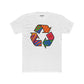 Colorful Recycle Symbol Unisex Cotton Crew Tee - Eco-Friendly Fashion - Riff Raff Wear