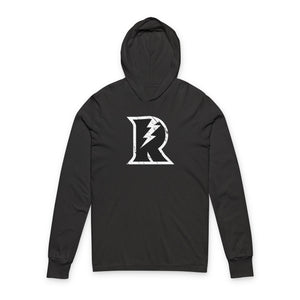 Lightning R Logo Hooded Long Sleeve Tee - Riff Raff Wear Icon
