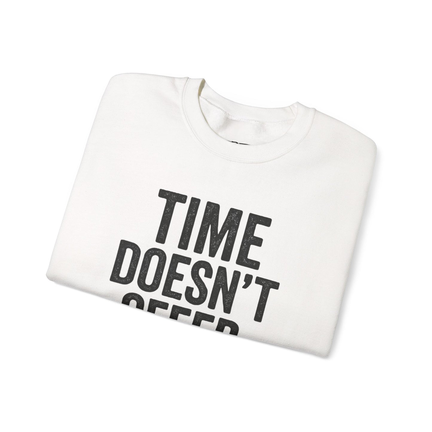 Unisex Crewneck Sweatshirt - "Time Doesn't Refund" - REBEL REPUBLIC - Riff Raff Wear