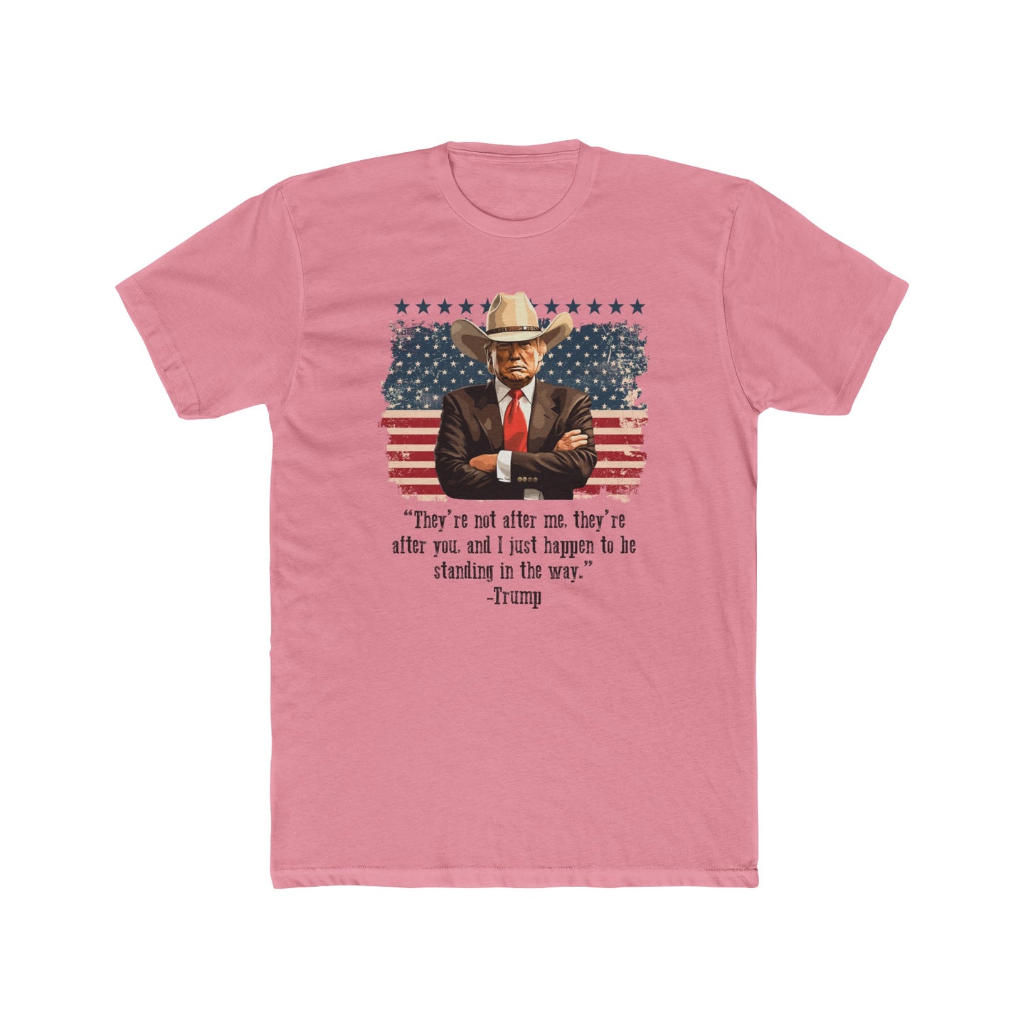 Riff Raff Wear Standing In The Way Trump Unisex Cotton Crew Tee