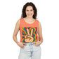 Unisex Peace Sign Tank Top - Vibrant Garment-Dyed Casual Wear - Riff Raff Wear