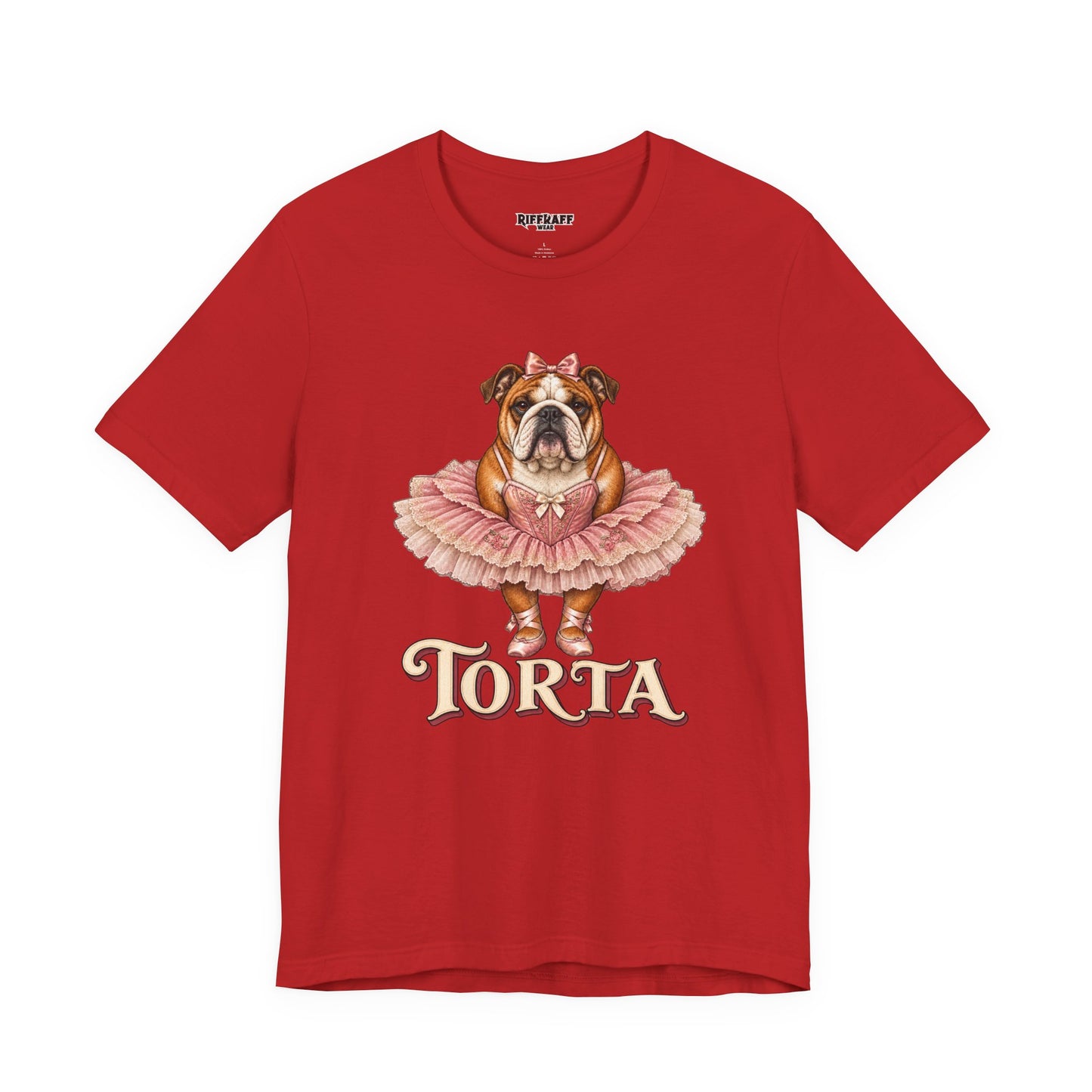 Bulldog Ballerina T-Shirt 'Torta' Cute Dog Graphic Tee