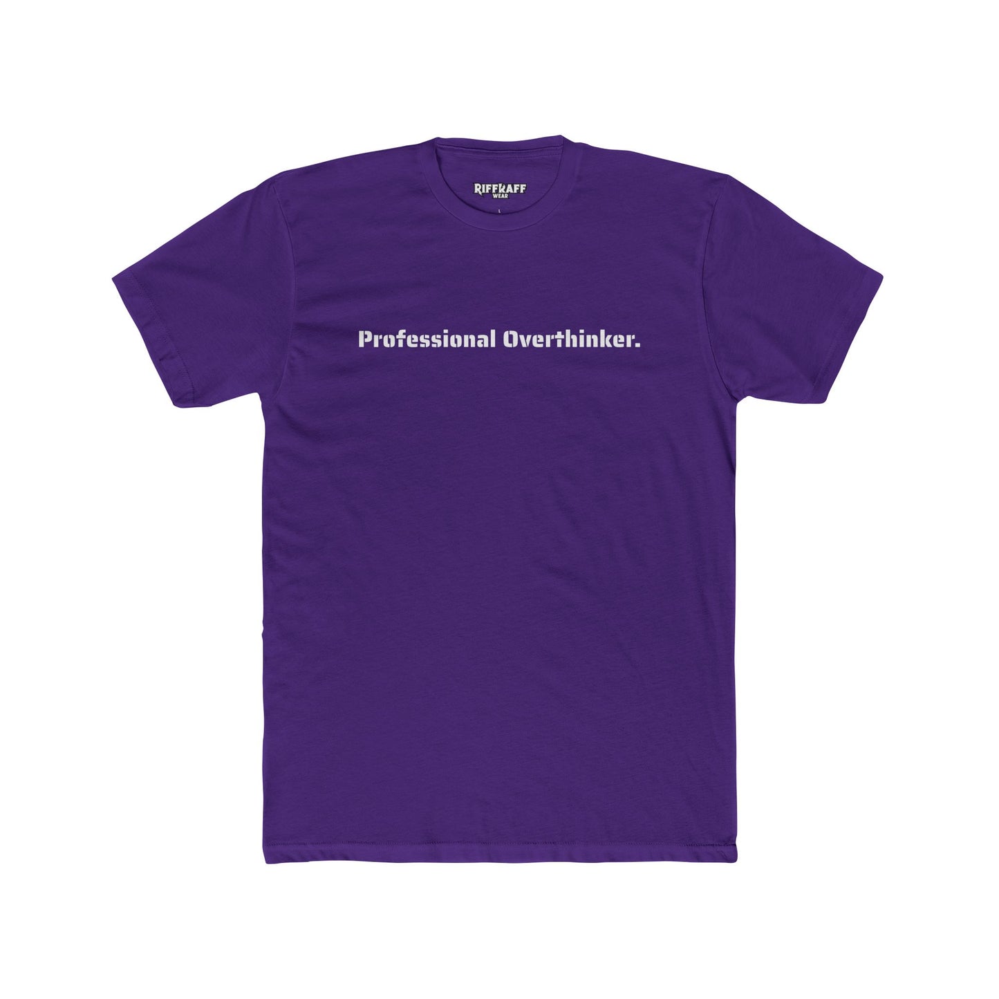 Professional Overthinker Unisex Cotton Crew Tee - Perfect Gift for Thoughtful Minds - Riff Raff Wear