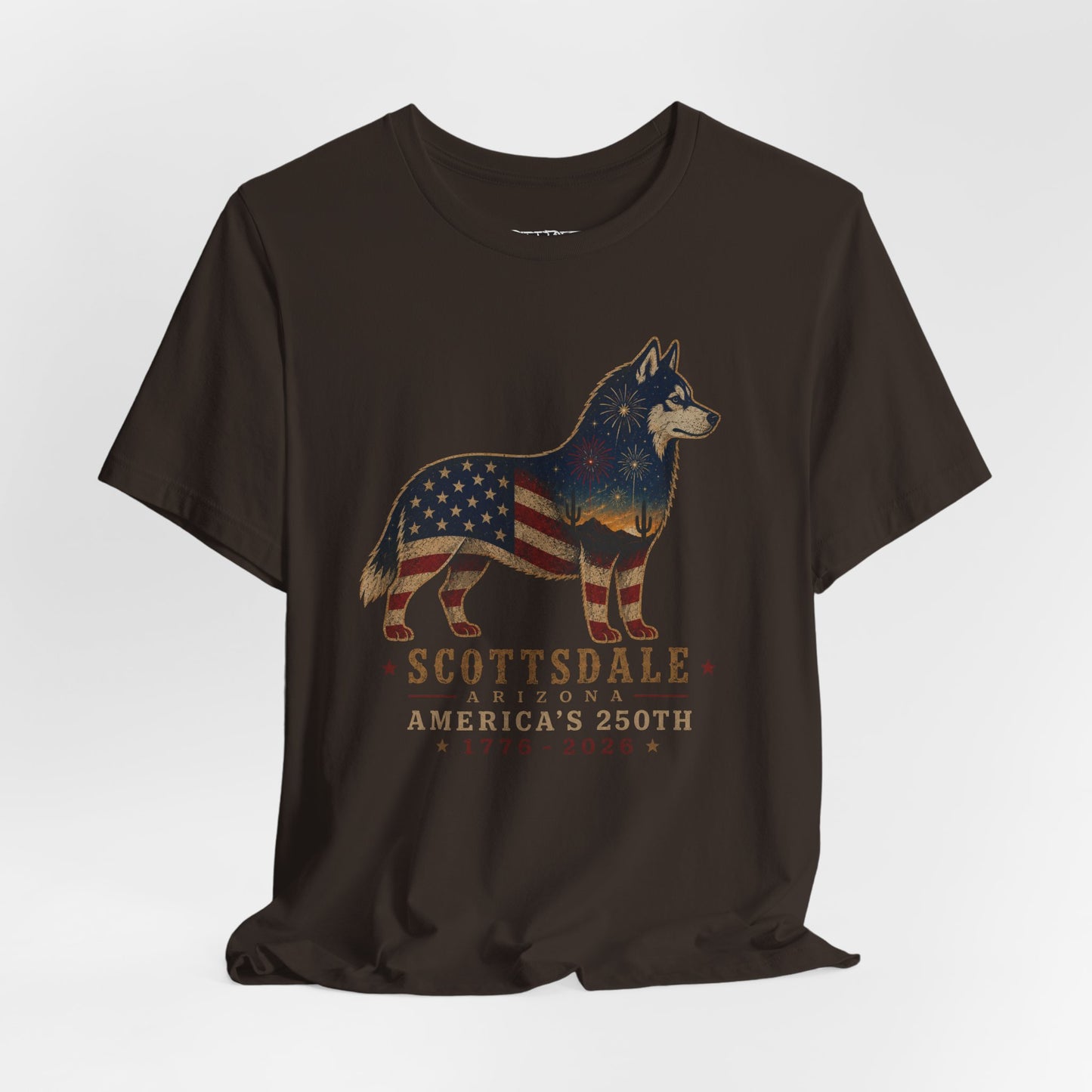 Freedom Crew T-Shirt – Patriotic Husky Flag Tee