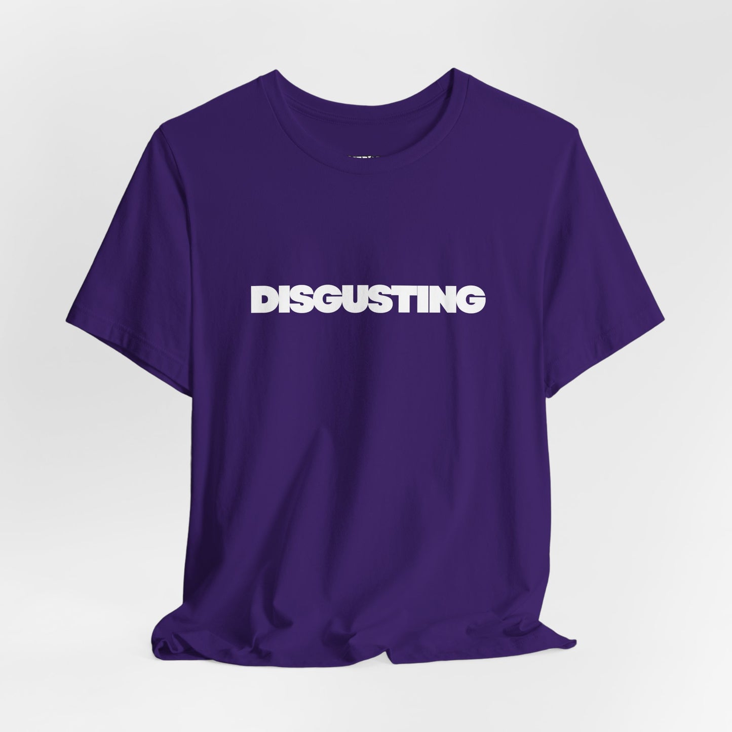 DISGUSTING Graphic Tee — Bold Text Statement T-Shirt