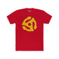 Retro Vinyl Record Unisex Cotton Crew Tee - Music Lover's Apparel - 45 Record Insert - Riff Raff Wear