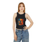Colorful Bulldog Print Micro Rib Racer Tank Top - Riff Raff Wear
