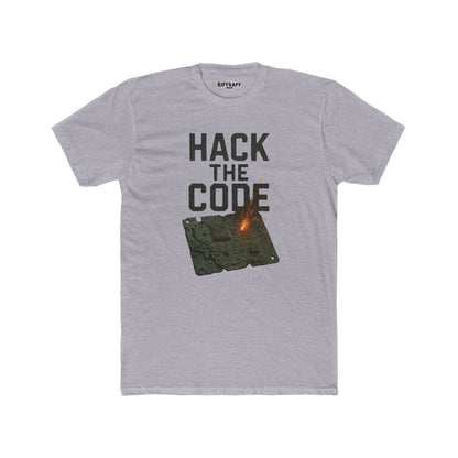 Hack the Code Unisex Cotton Crew Tee - Stylish Programmer Shirt - Riff Raff Wear