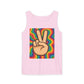 Unisex Peace Sign Tank Top - Vibrant Garment-Dyed Casual Wear - Riff Raff Wear