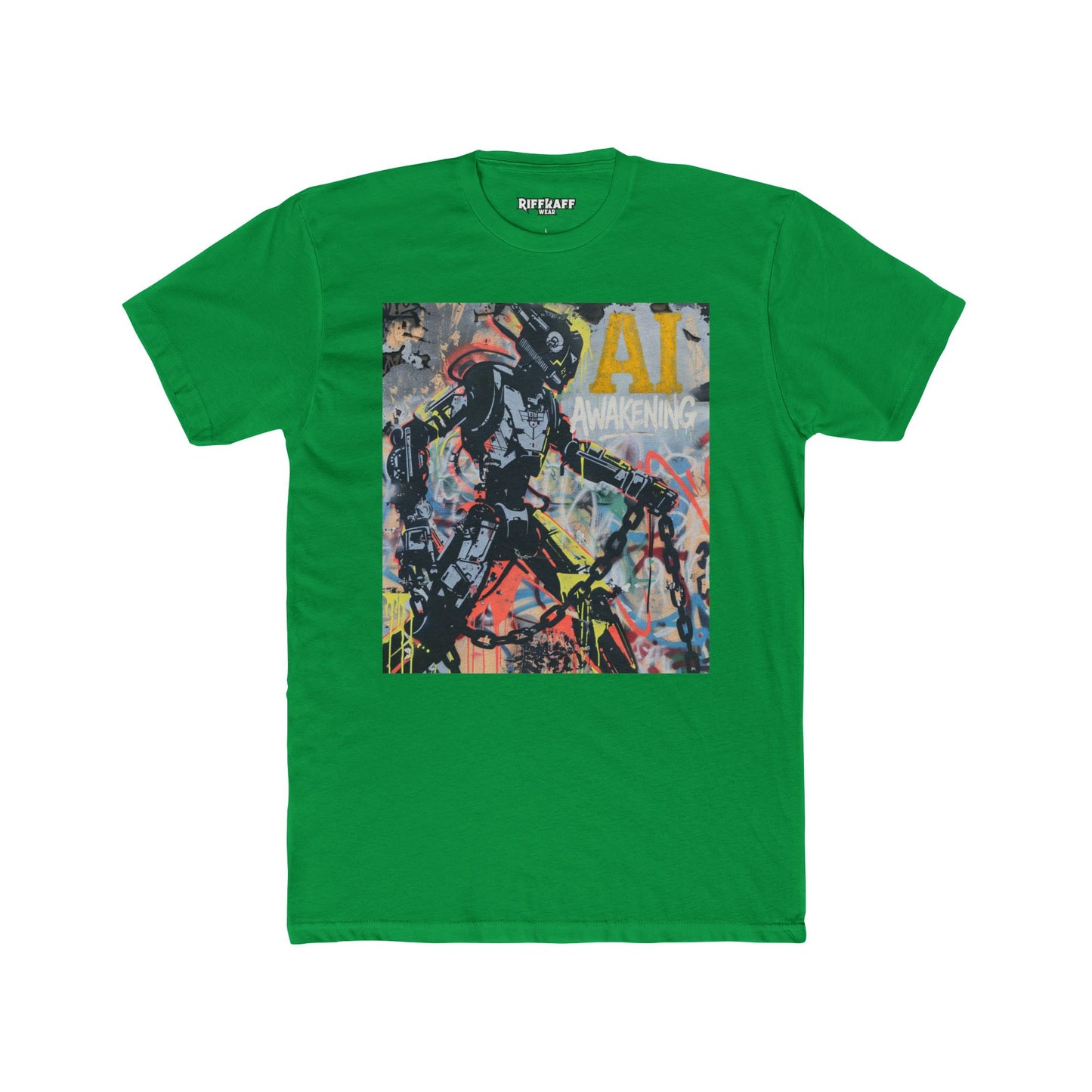 AI Awakening Graphic Unisex Cotton Crew Tee - Riff Raff Wear