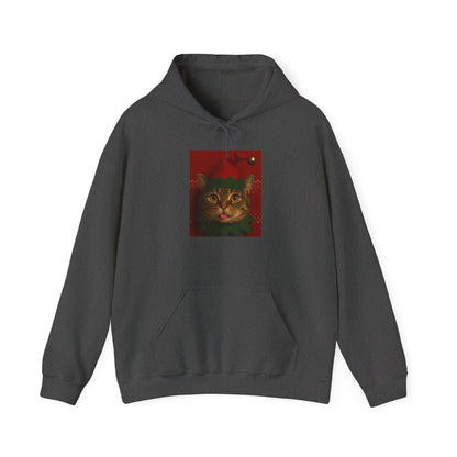 Cat Lover Holiday Hoodie, Cozy Unisex Sweatshirt, Perfect Gift for Cat Enthusiasts, Ideal for Winter Celebrations, Cute Cat Design - Riff Raff Wear