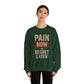 Inspirational Crewneck Sweatshirt - "Pain Now or Regret Later" - Riff Raff Wear