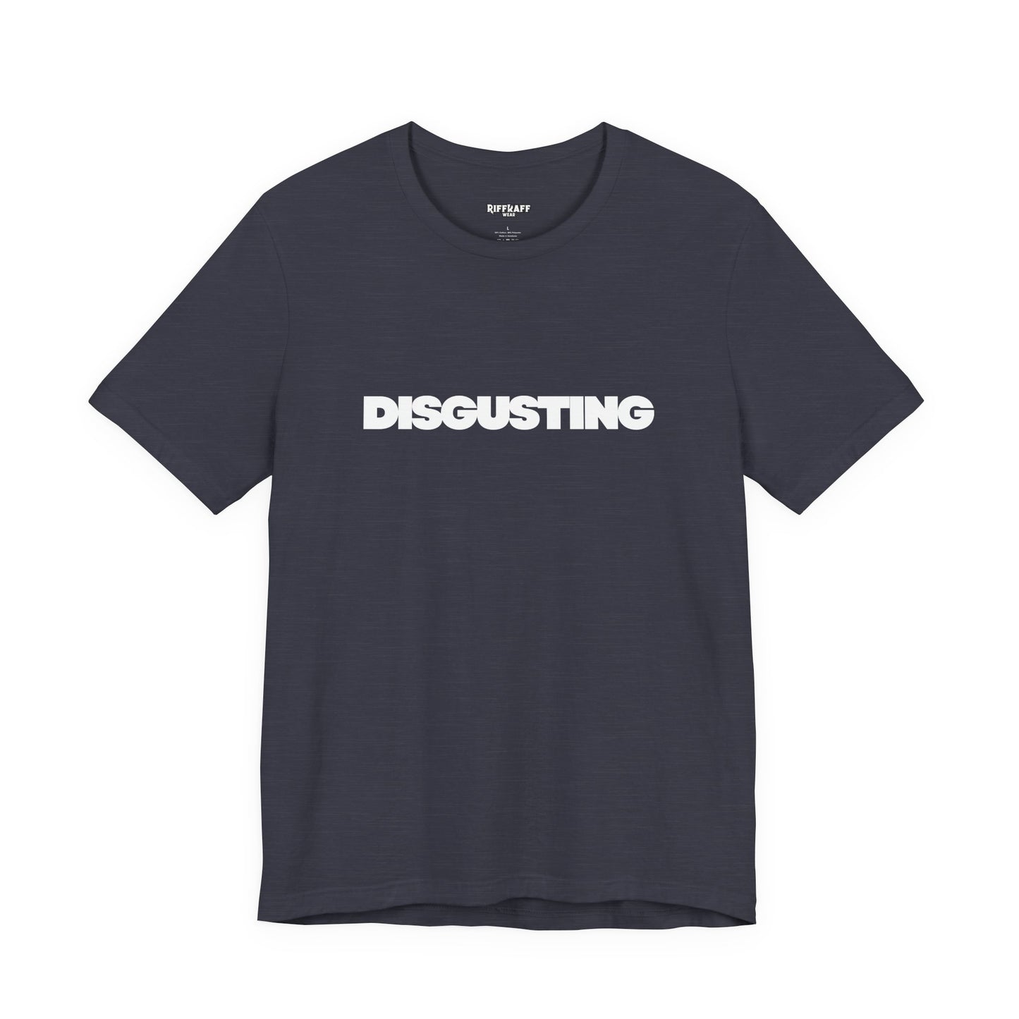 DISGUSTING Graphic Tee — Bold Text Statement T-Shirt