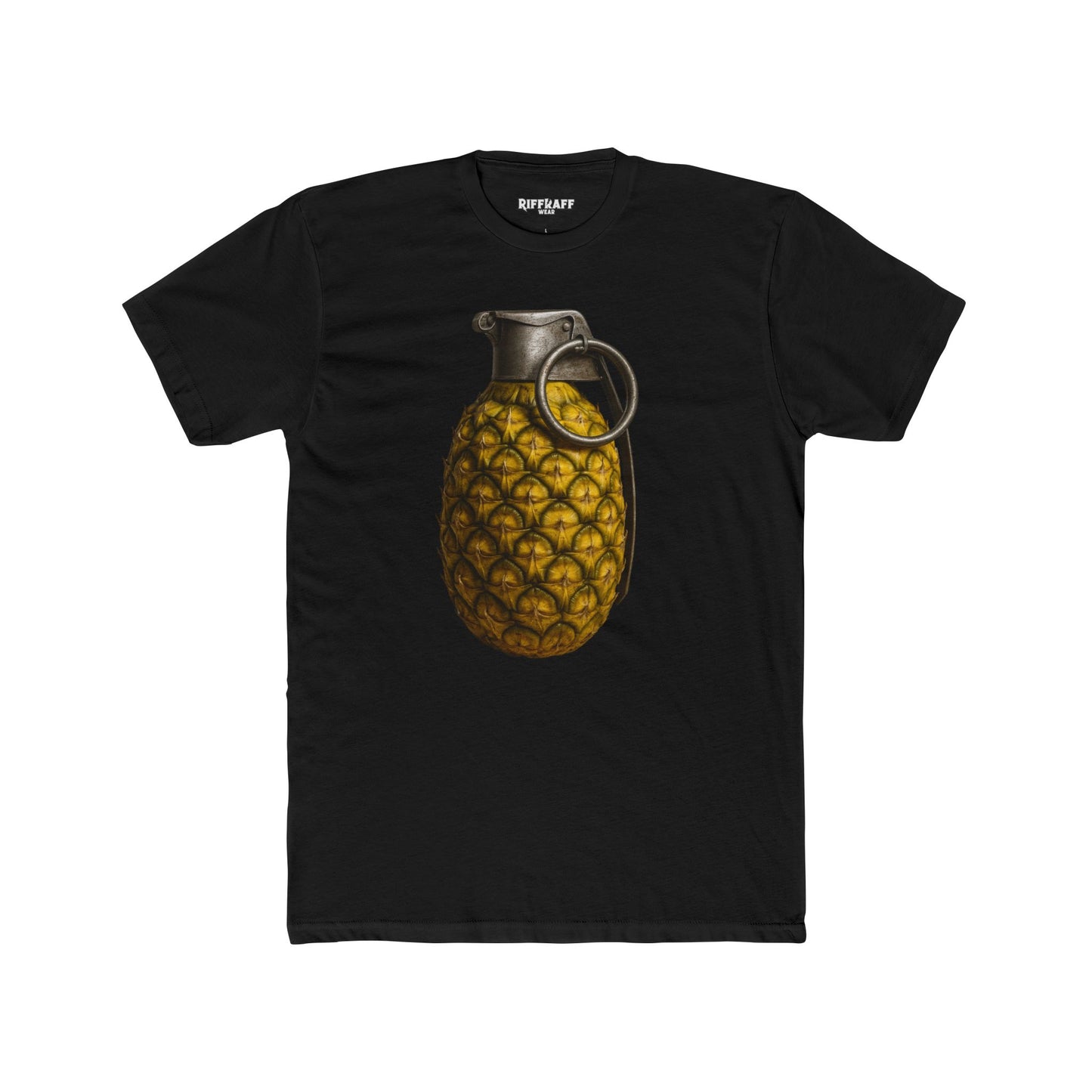 Unique Pineapple Grenade Unisex Cotton Crew Tee - Riff Raff Wear