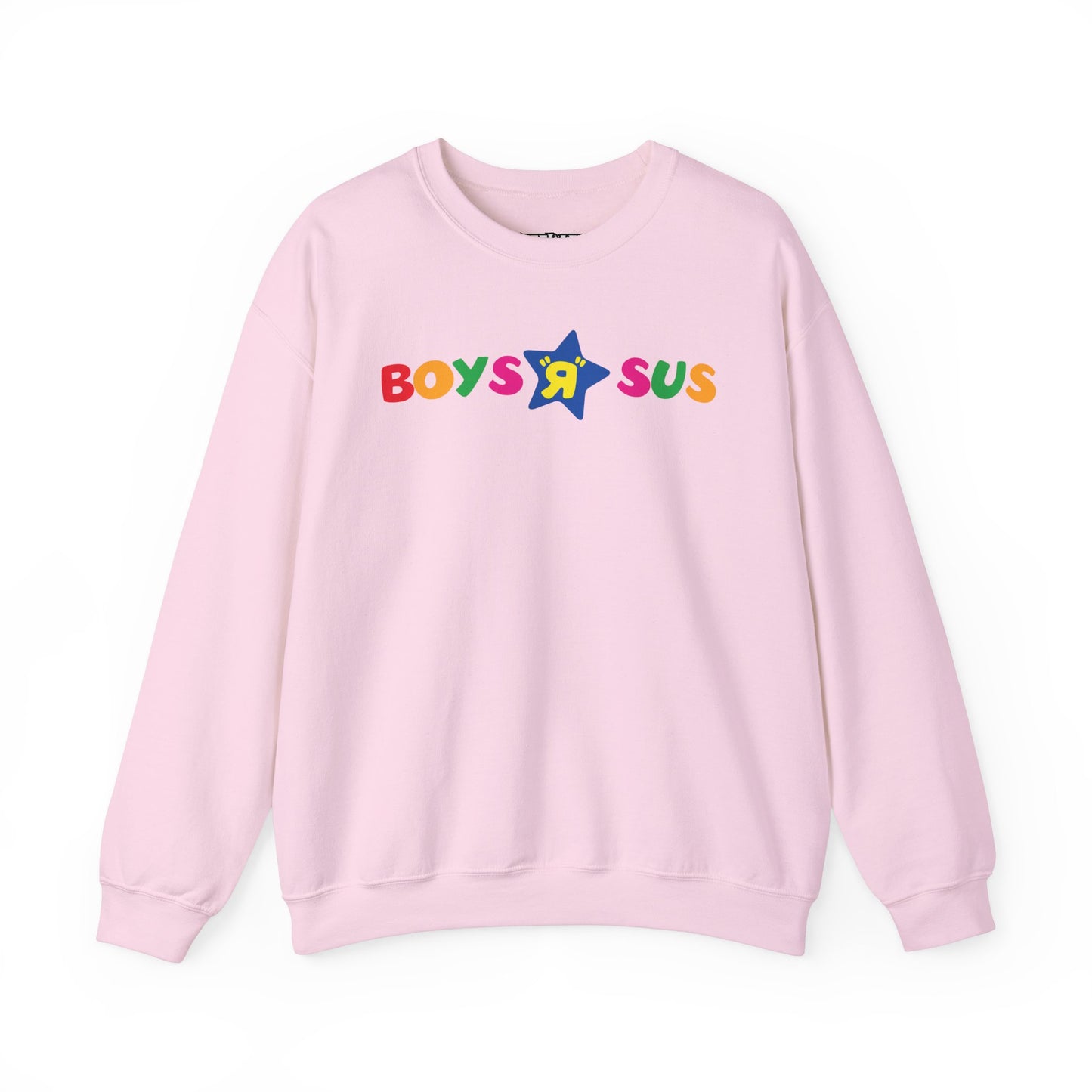 Parody Logo Series - Boys R Sus Unisex Heavy Blend Crewneck Sweatshirt - Fun and Comfortable - Riff Raff Wear