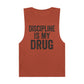 Discipline Is My Drug Unisex Tank Top - Motivational Fitness Apparel - Riff Raff Wear