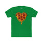 Heart-Shaped Pizza Unisex Cotton Crew Tee - Fun Foodie Apparel - Riff Raff Wear