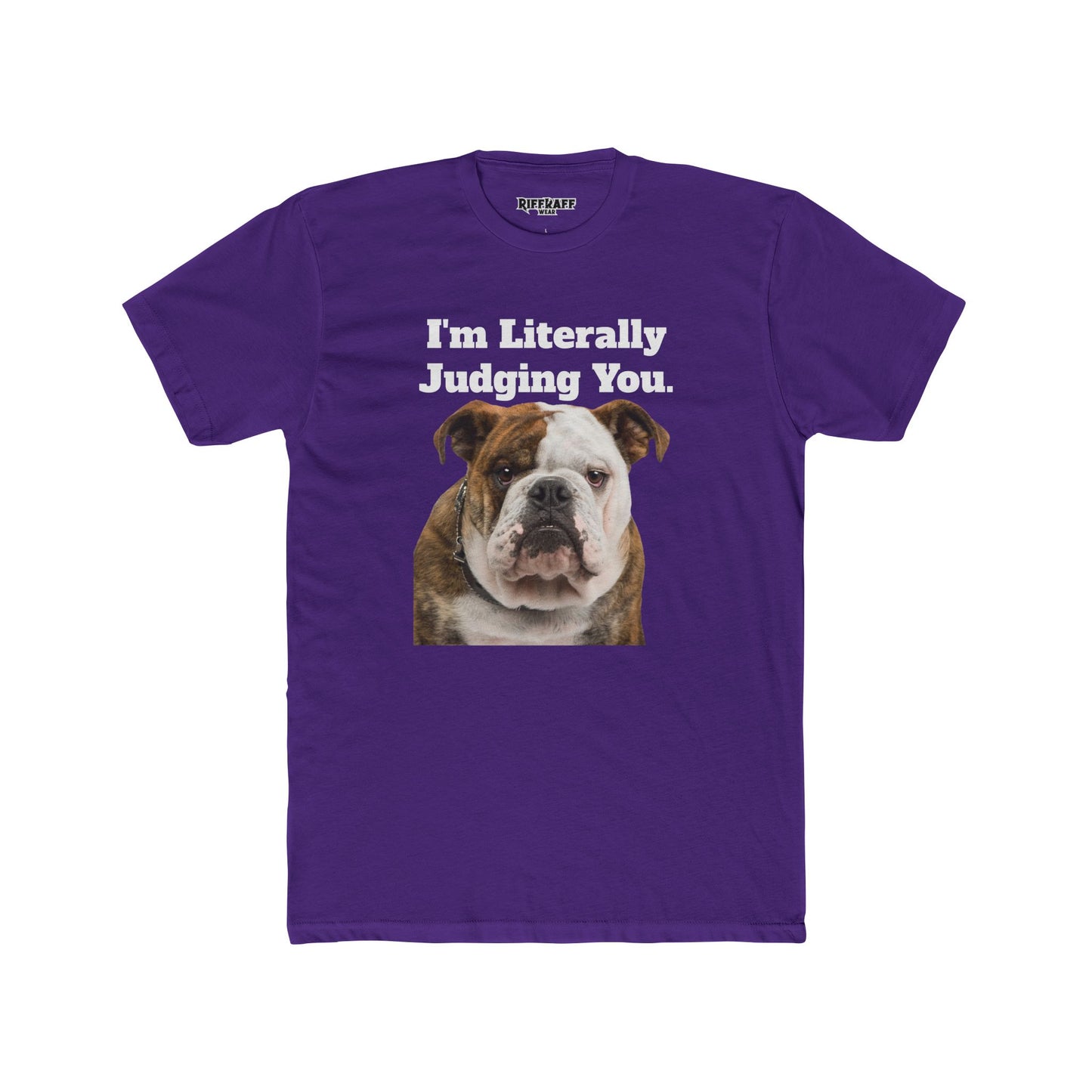 Funny Dog Judging You Unisex Cotton Crew Tee - Riff Raff Wear