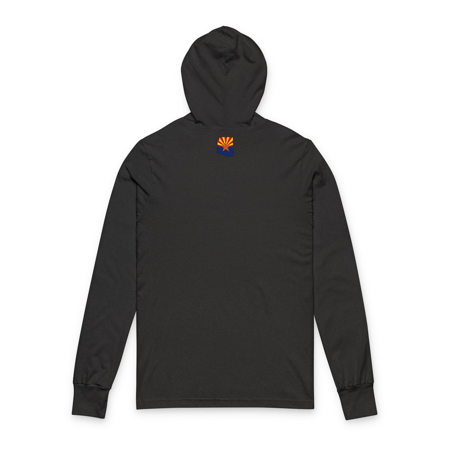 Hooded Long Sleeve Tee — Camelback Mountain Sunset Graphic