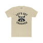 Let's Get Trashed Raccoon Cotton Crew Tee - Fun Unisex T-Shirt for Casual Outings - Riff Raff Wear