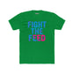 Unisex Cotton Crew Tee - Fight the Feed Graphic T-Shirt - Riff Raff Wear