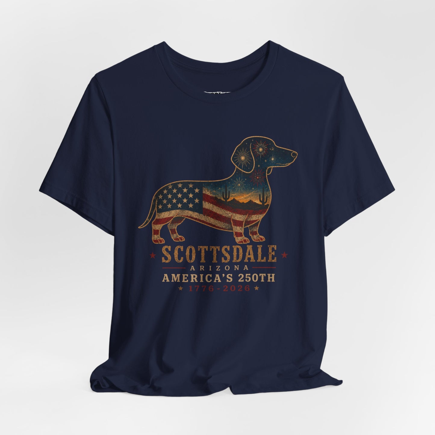 Copy of Freedom Crew Dachshund T-Shirt – Patriotic Dachshund Flag Tee