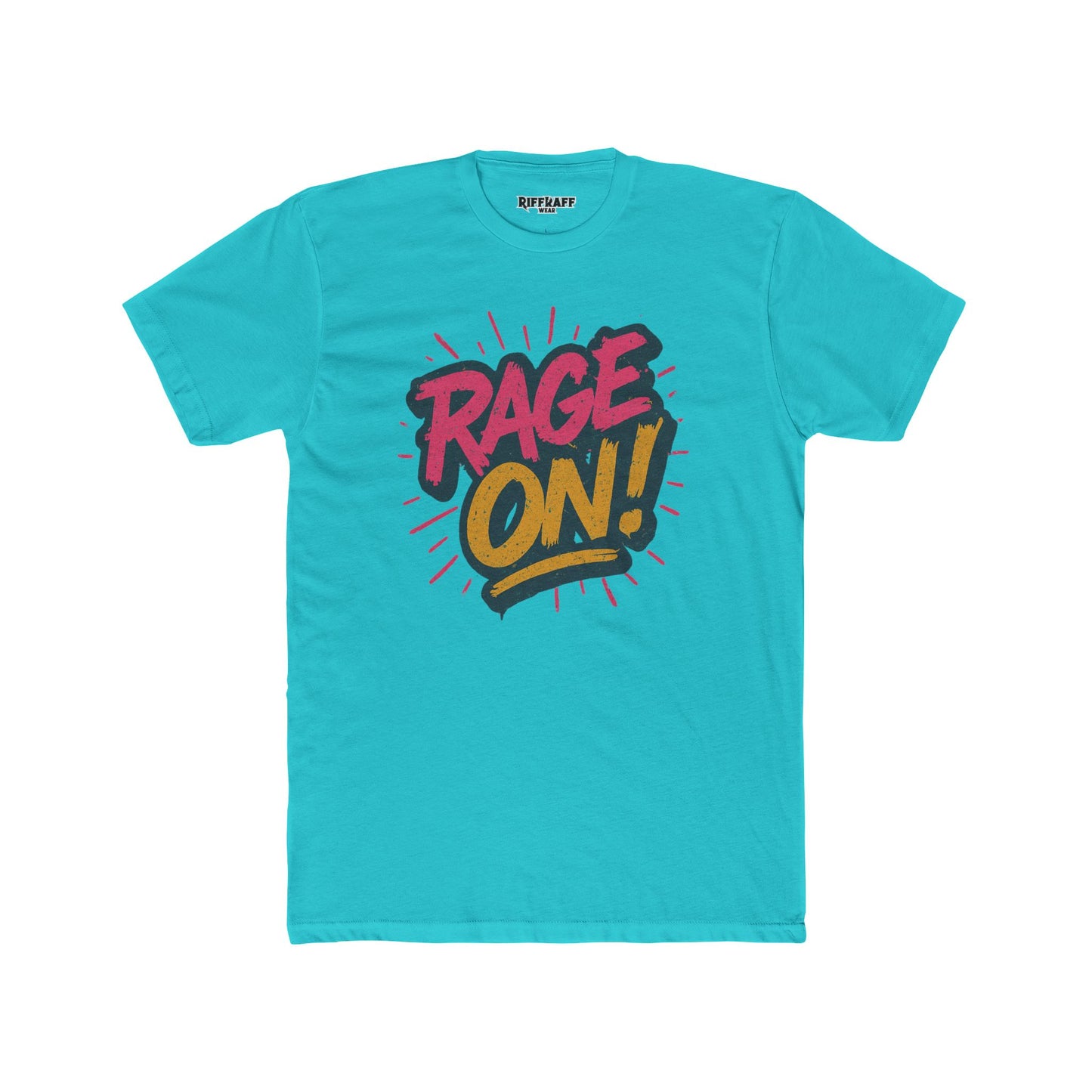 Rage On! Unisex Cotton Crew Tee - Bold Graphic T-Shirt for Casual Wear