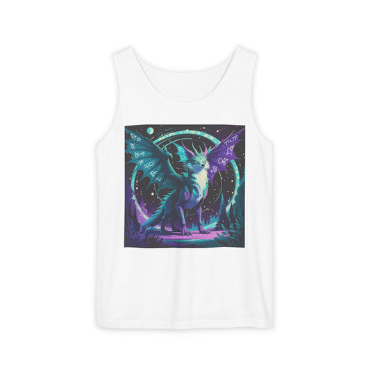 Mystical Dragon Graphic Unisex Tank Top - Perfect for Summer Festivals - Riff Raff Wear