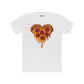 Heart-Shaped Pizza Unisex Cotton Crew Tee - Fun Foodie Apparel - Riff Raff Wear