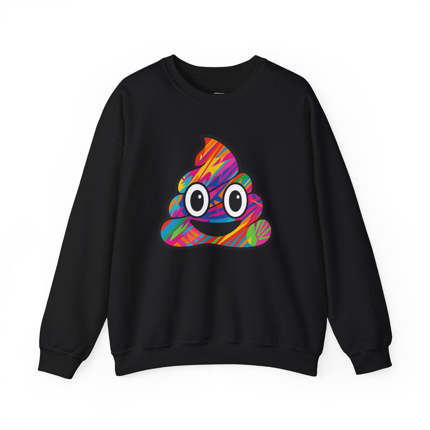 Colorful Emoji Crewneck Sweatshirt - Fun Unisex Design - Riff Raff Wear