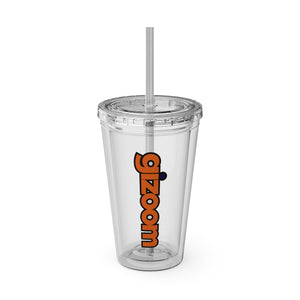 Gizoom Sunsplash Tumbler with Straw, 16oz