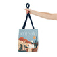 Scottsdale Arizona Vintage Travel Tote Bag — Old Town Desert Poster Design