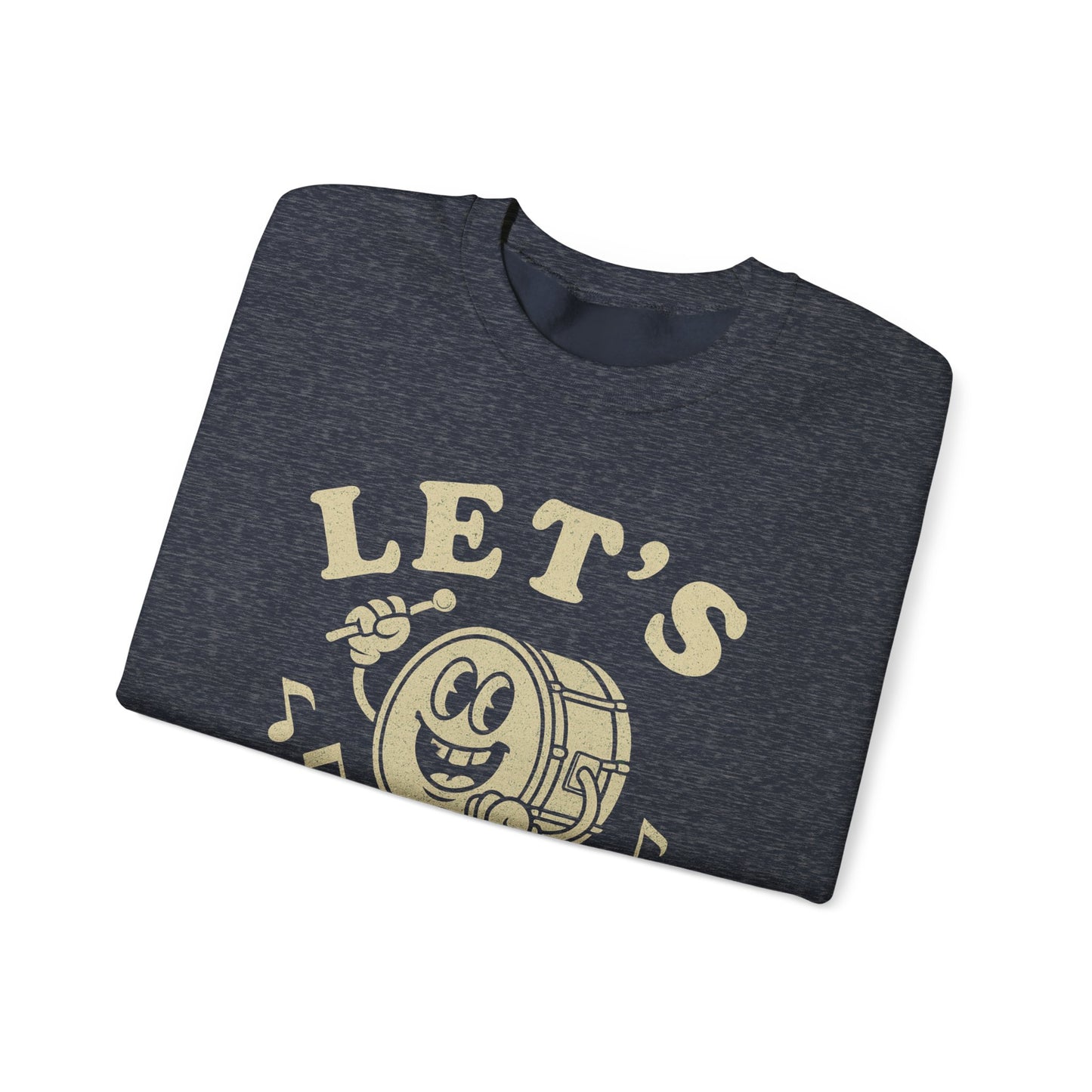 Let's Bang! Unisex Crewneck Sweatshirt - Fun & Comfy Apparel for Music Lovers - Riff Raff Wear