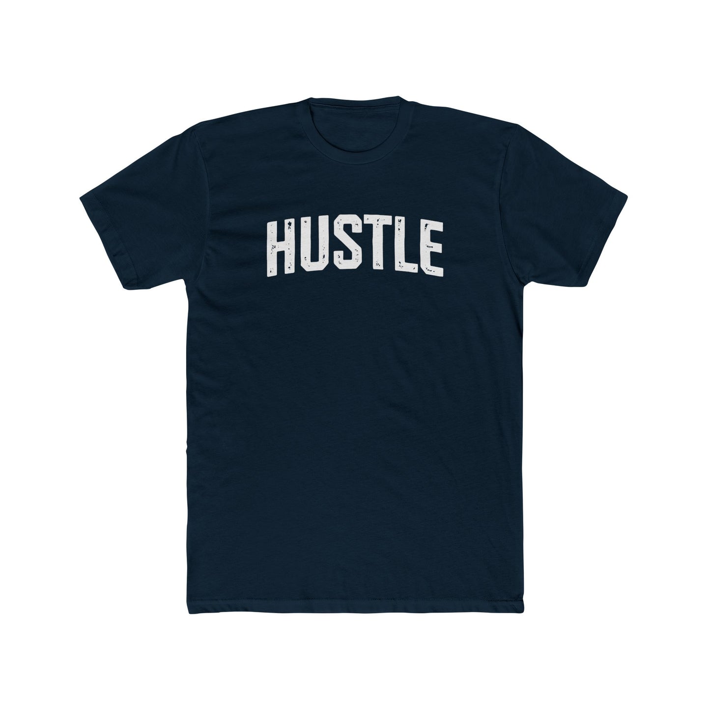 Hustle Unisex Cotton Crew Tee - Motivational Graphic T-Shirt - Riff Raff Wear - Fitness