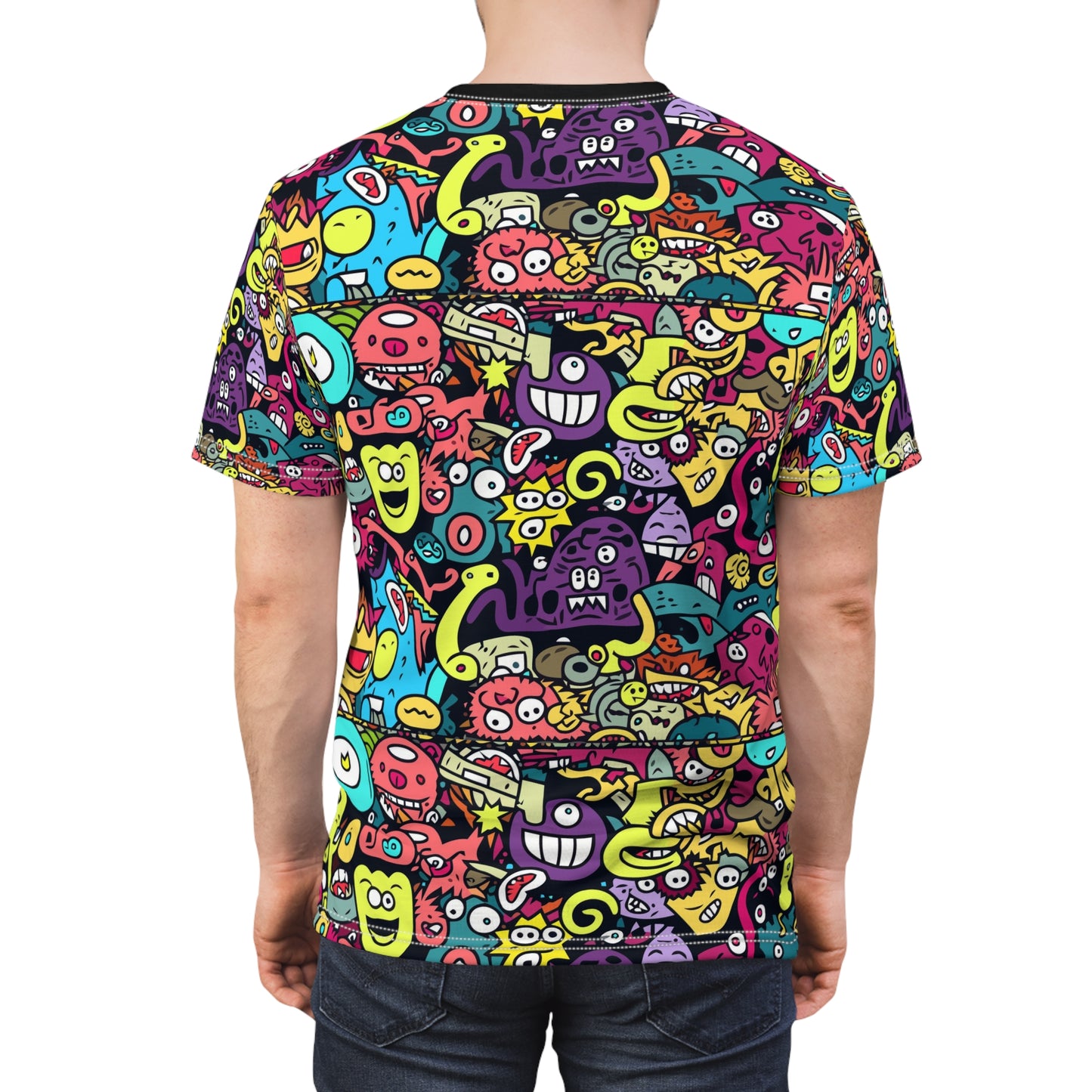 Riff Raff Wear Monster Doodles Unisex Cut & Sew Tee (AOP)