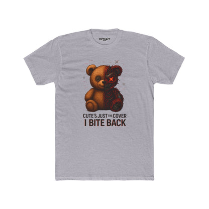 Funny Unisex Cotton Crew Tee - Cute But Dangerous "I Bite Back" Shirt - Riff Raff Wear