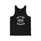 Funny Raccoon Tank Top - "Let's Get Trashed" Unisex Jersey Tank - Riff Raff Wear