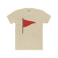 Unisex Cotton Crew Tee with Red Flag Design - Casual Wear for Trendsetters - Riff Raff Wear