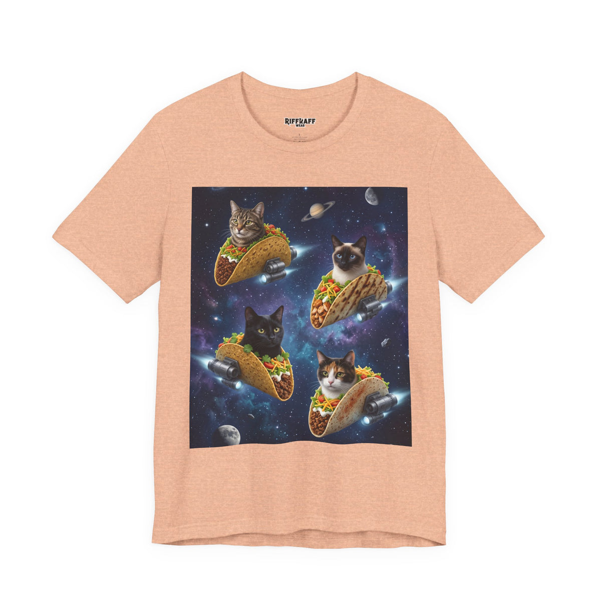 Cat Taco Space Tee  Funny Cosmic Cats in Tacos T-Shirt