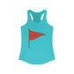 Red Flag Racerback Tank Top for Women - Casual Summer Top - Riff Raff Wear
