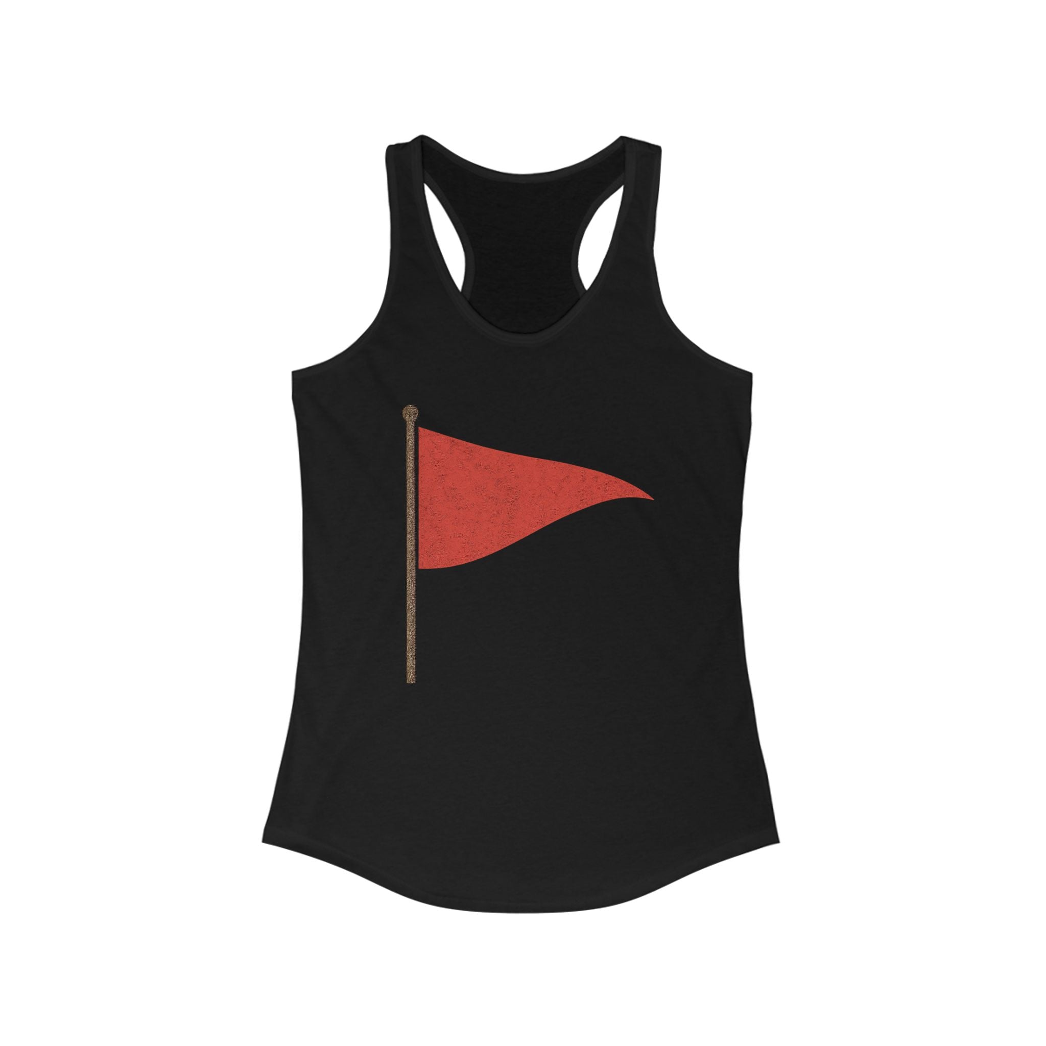Red Flag Racerback Tank Top for Women - Casual Summer Top - Riff Raff Wear