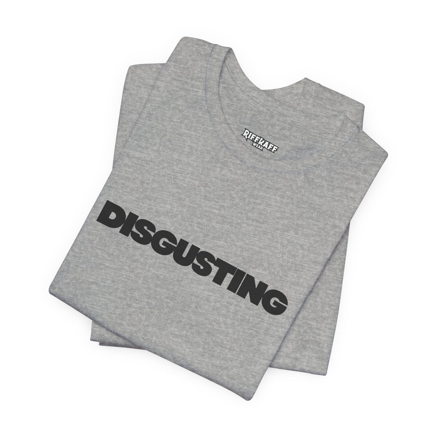 DISGUSTING Graphic Tee — Bold Text Statement T-Shirt