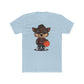 Cute Cartoon Basketball Tee, Unisex Crew Shirt, Fun Graphic T-Shirt, Sporty Casual Wear, Basketball Fan Gift, Everyday Comfort Tee