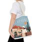 Scottsdale Arizona Vintage Travel Tote Bag — Old Town Desert Poster Design