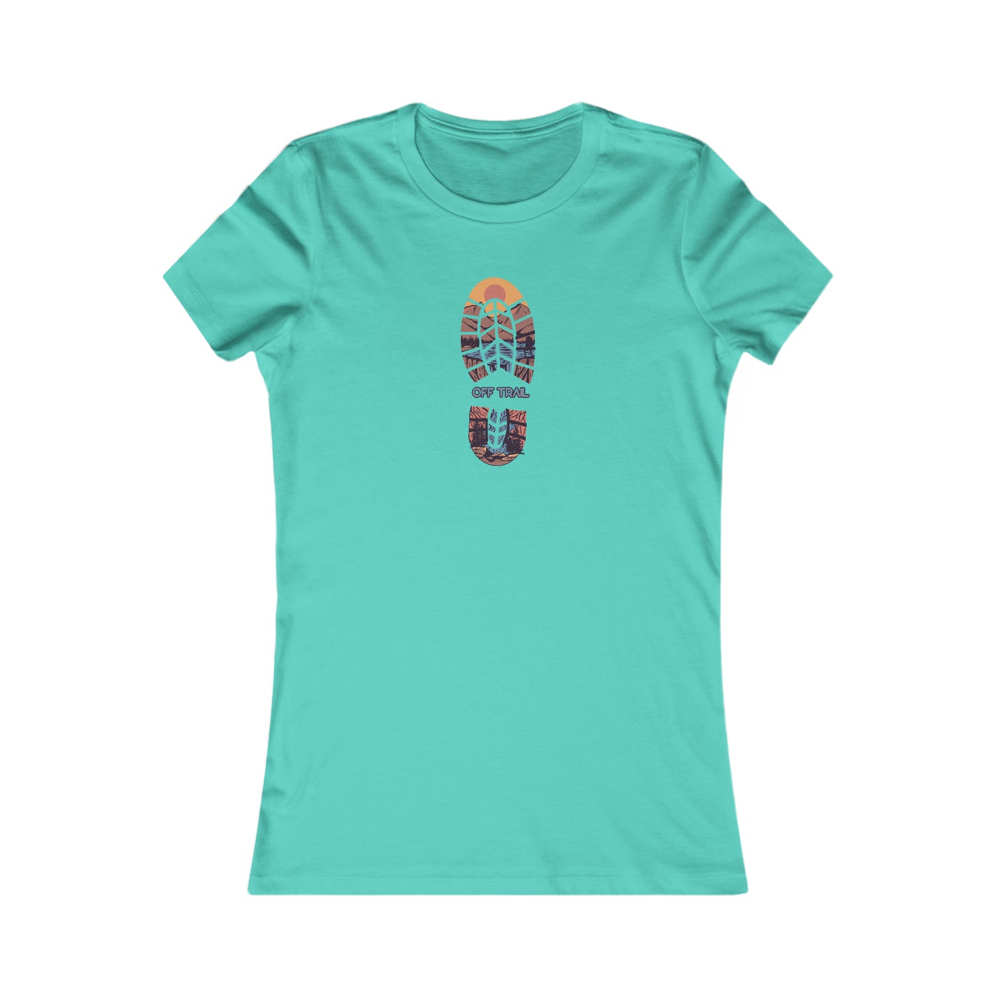 Off Trail Boot Print Women's Favorite Tee