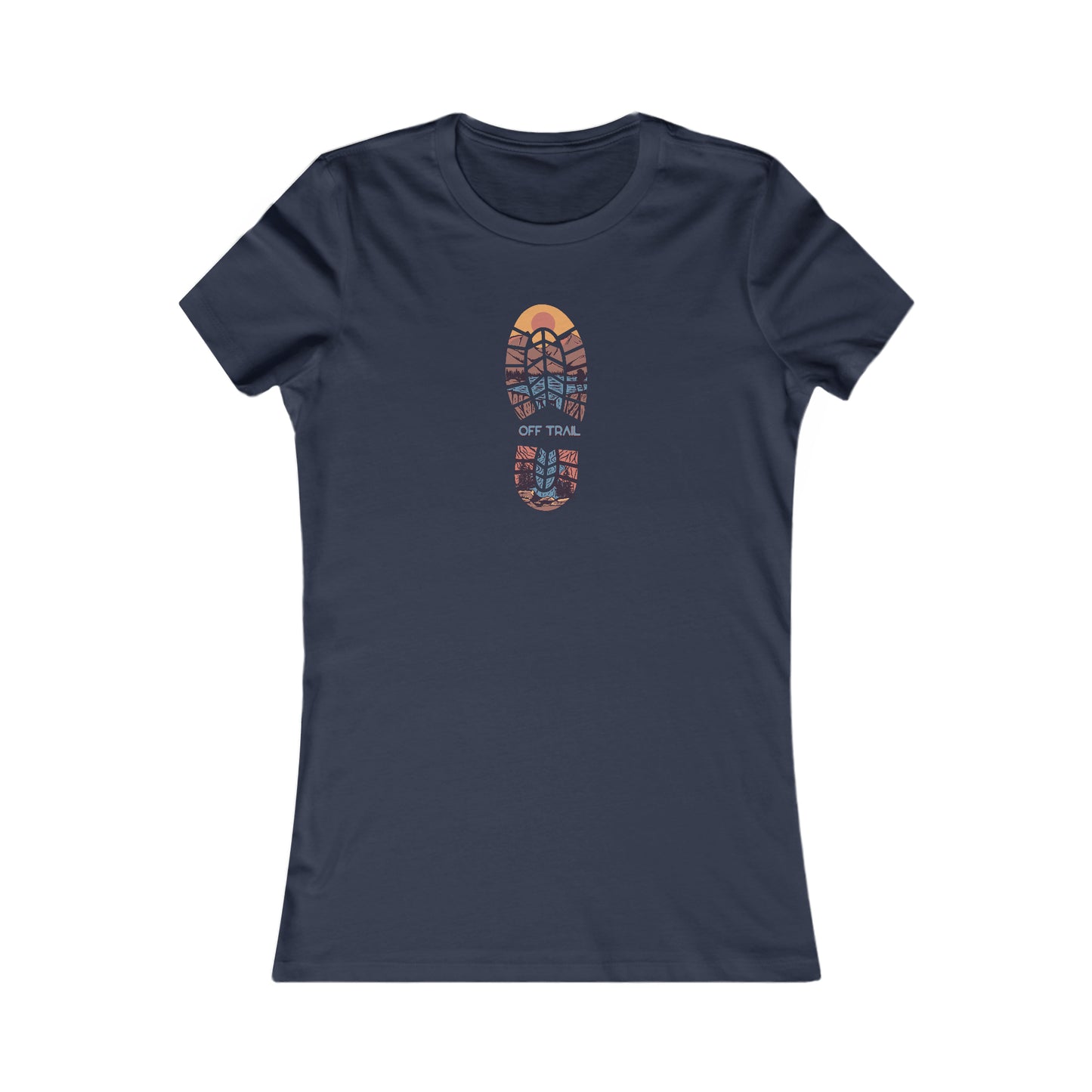 Off Trail Boot Print Women's Favorite Tee