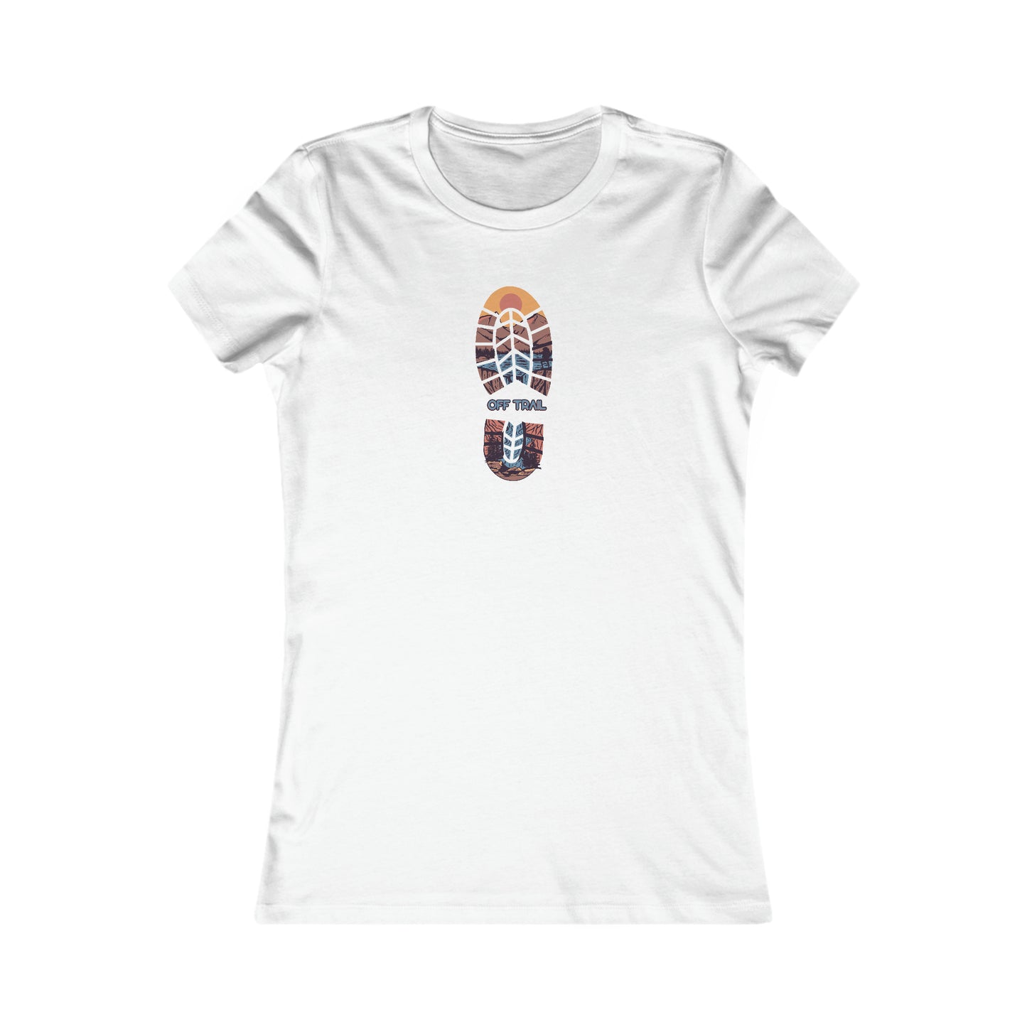 Off Trail Boot Print Women's Favorite Tee