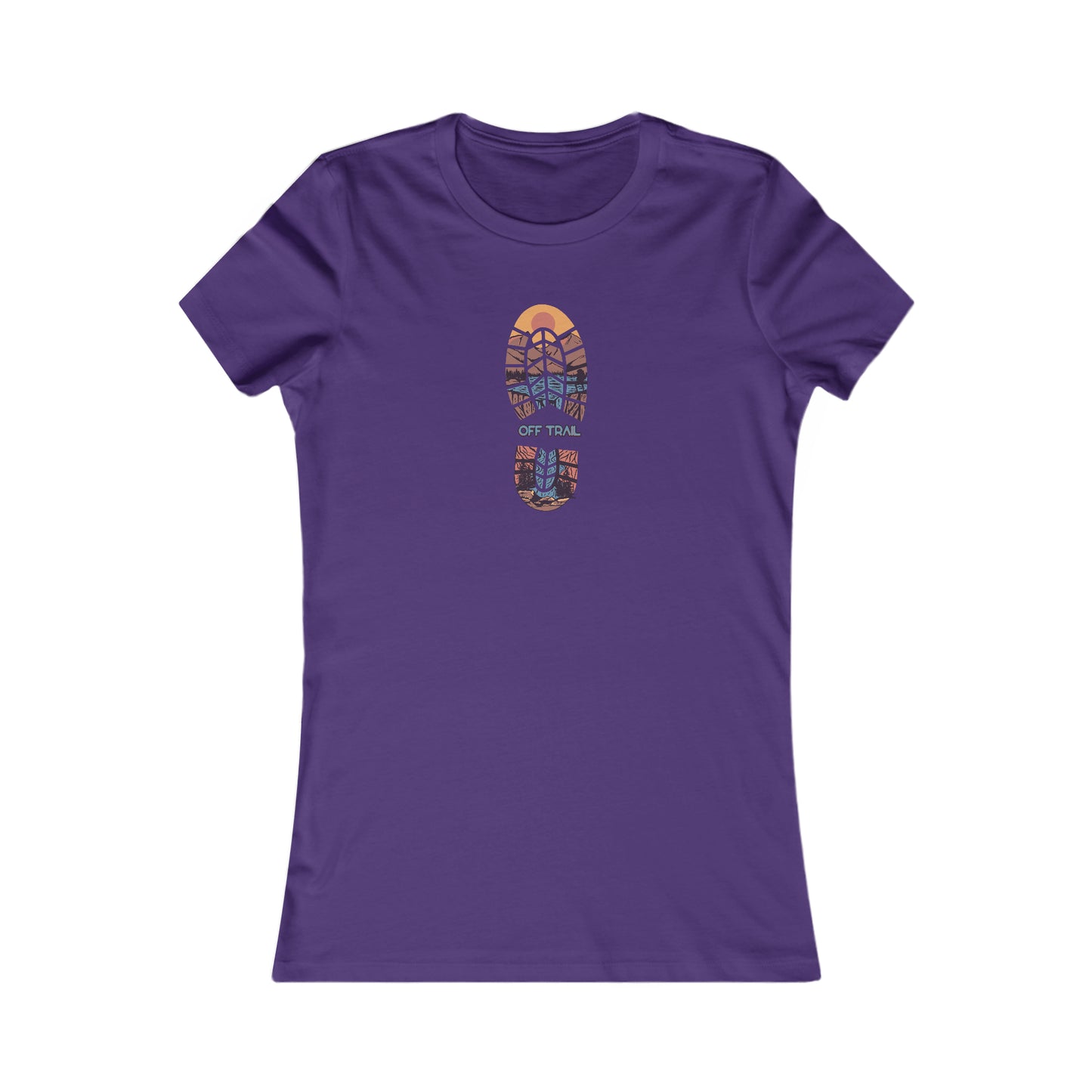 Off Trail Boot Print Women's Favorite Tee