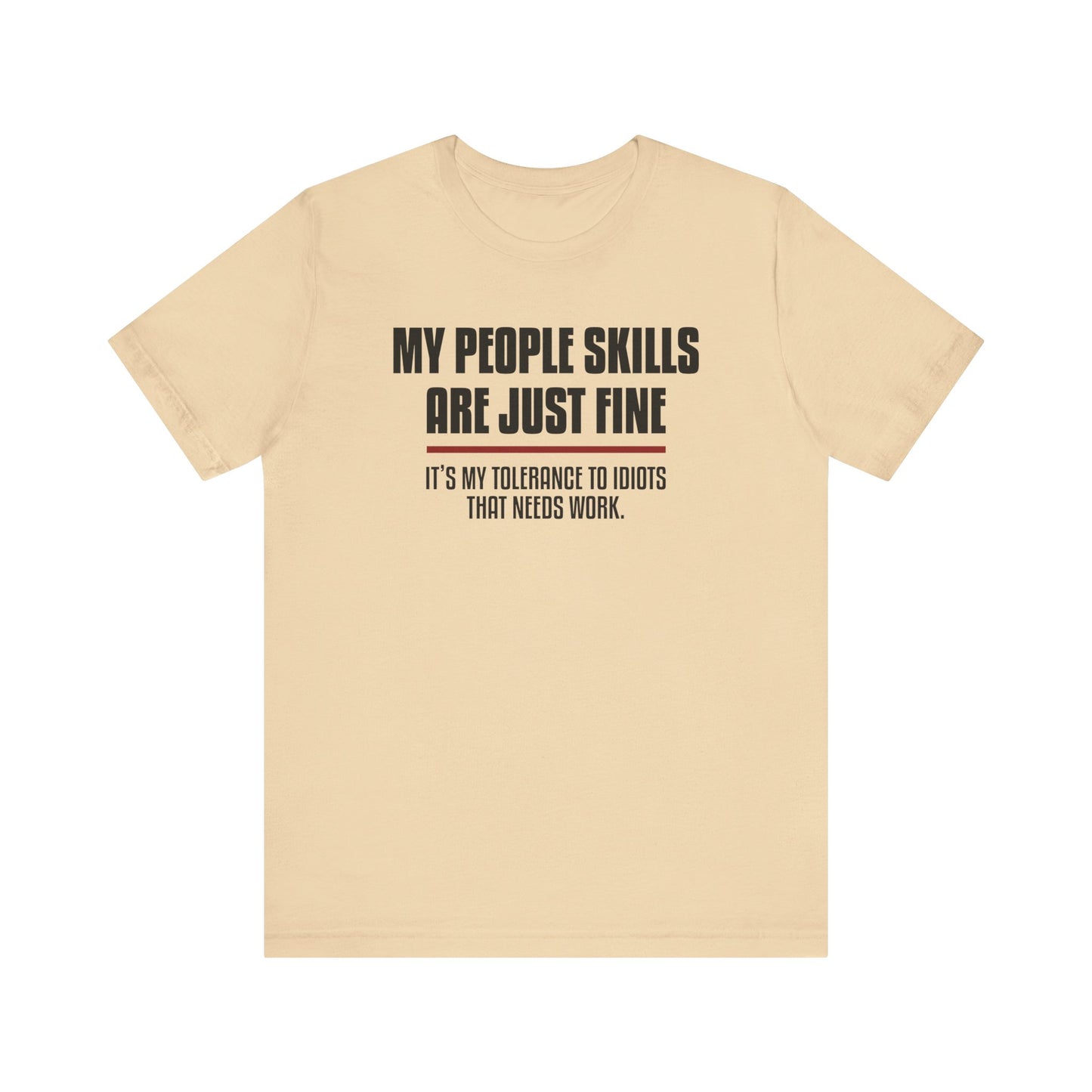 Dad Funny People Skills Unisex Jersey Short Sleeve Tee