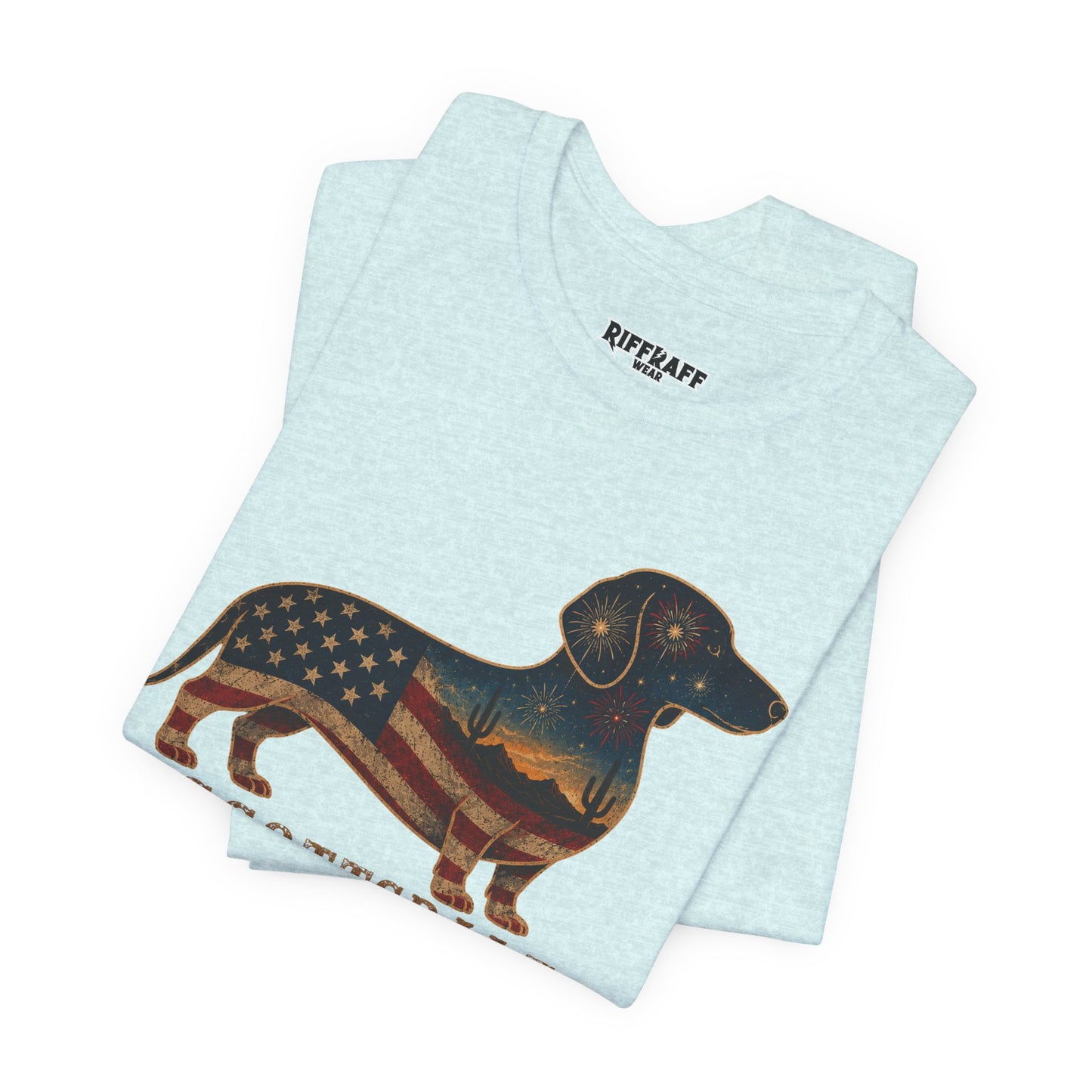 Copy of Freedom Crew Dachshund T-Shirt – Patriotic Dachshund Flag Tee